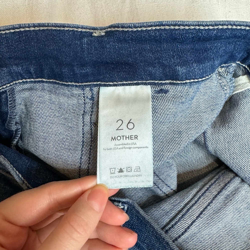 MOTHER The Wrapper Patch Springy Ankle in Wish on a Star Size 26 - Picture 5 of 6